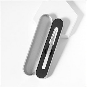 Pince à comédons de précision en acier inoxydable avec crochet incurvé pour acné, boutons, comédons, taches ou éclats, élimin