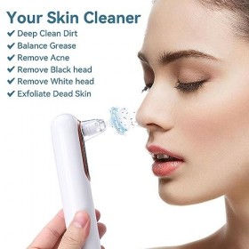 Extracteur de points noirs - Aspirateur de pores rechargeable par USB - 3 puissances daspiration - Extracteur de points noir