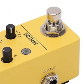 Pédale deffet de Guitare électrique, Mini Pédale deffet de Guitare Jaune Facile à Utiliser pour la Maison
