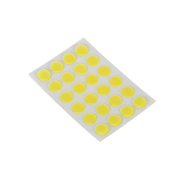 24pcs Pimple Healing Patches Autocollants de Couverture de Bouton de Forme Ronde Jaune