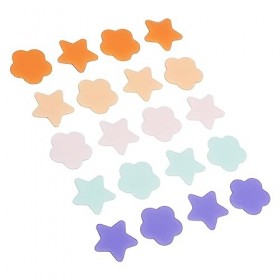 20pcs Pimple Stickers Floral Star, en Forme Dhydrocolloïde Absorbant les Patchs de Boutons Faciaux