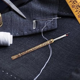 cypreason Séparateur de couture - En alliage rétro - Découpe-fil durable - Pour travaux de bricolage, produits en cuir et out