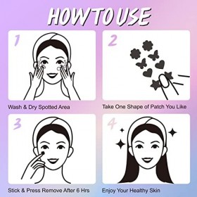 Patch de Couverture de Zits Laser 84pcs, Patch de Couverture de Taches, Autocollants de Taches Hydrocolloïdes Dhuile Darbre
