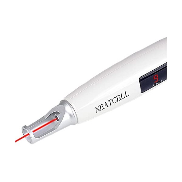 NEATCELL Stylo à lumière rouge rechargeable sans fil | Appareil de dilution de la mélanine avec manuel en anglais français n