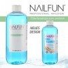 NAILFUN Nailcleaner 1000ml bleu - Nettoyant spécial pour le modelage des ongles en qualité studio pour nettoyer et dégraisser