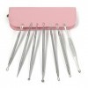 Bluelover 7Pcs Pink Sac Multipurpose Acné Comedone Remover Décapant Outil en Acier Inoxydable Kit Set