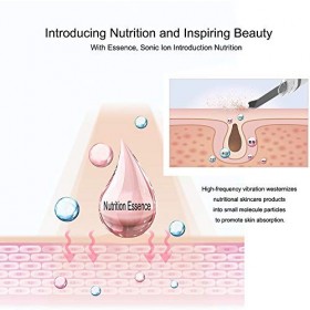 XITAIAN Brosse à récurer pour la Peau du Visage à ultrasons, Tire-comédons, Tire-comédons, Rechargeable par USB, Outil de Mas