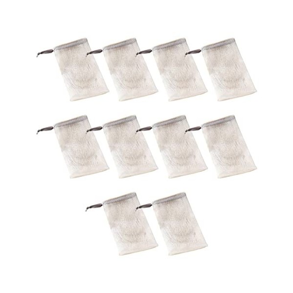 Nettoyant pour Le Visage Moussant De Sac En Maille 10 Pc