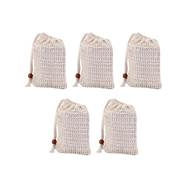 Nettoyage Du Visage Nettoyage Net Ensemble 5 Pcs En Maille De Savon En Maille pour Lavage pour Le Visage avec Crampon pour Le