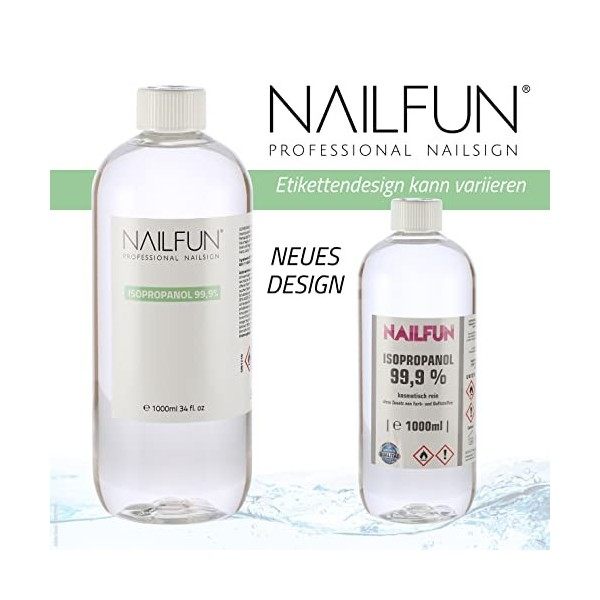 NAILFUN 1 Litre dAlcool Isopropylique 99,9%