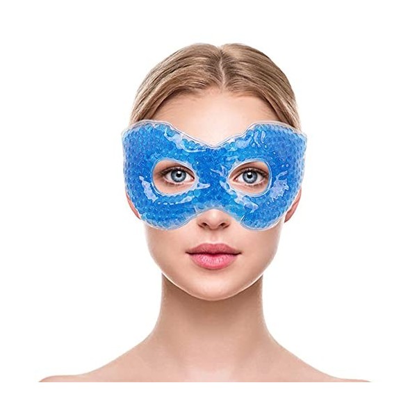 NEWGO Masque Yeux Froid Masque en Gel au parfum de citron pour Cernes, Les Yeux Gonflés,Soulager Les Yeux, Les Maux de Tête, 