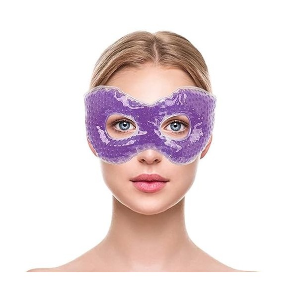 NEWGO Masque Yeux Froid Masque en Gel au parfum de citron pour Cernes, Les Yeux Gonflés,Soulager Les Yeux, Les Maux de Tête, 