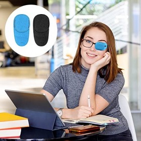 cobee Lot de 12 cache-yeux pour lunettes - Pour adultes et enfants - Pour œil droit et gauche - Pour amblyopie et strabisme -