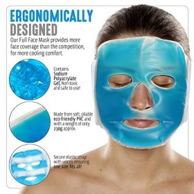 BRAMBLE - Masque Gel Froid pour Les Yeux & Le Visage - Non Toxique & Réutilisable
