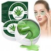 Masque Yeux Collagène, Mask Yeux, Patch Yeux, Aloe Vera Eye Mask, Hydrogel Eye Patch, Anti rides Masque de Soin Yeux, Soulage