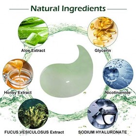 Masque Yeux Collagène, Mask Yeux, Patch Yeux, Aloe Vera Eye Mask, Hydrogel Eye Patch, Anti rides Masque de Soin Yeux, Soulage