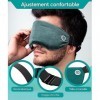 Medi-Grade Masque Yeux Chauffant Micro-Ondable | Masque Chauffant Yeux Avec Sangle Amovible et Sac de Voyage | Masque pour le