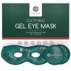 Medi Grade Masque Yeux Froid – Masque Yeux Réfrigérant en Gel Réutilisables x2 Coussinets et Sac de Rangement – Relaxation Pa