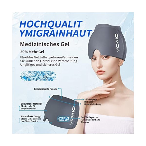 Bonnet anti Migraine Masque Migraine Bonnet Migraine Masque Yeux Froid