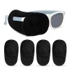 HIFOT cache oeil enfant 4 pièces, cache oeil medical Pour amblyopie orthoptiste adultes et enfants, couvre Lunettes Eye Patch