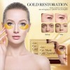 Patch Yeux, 32 Paires De Patch Yeux 24k Gold Eye Pads En Gel Au CollagèNe - Anti-âGe, Anti-Rides, Hydratation Efficace Pour L