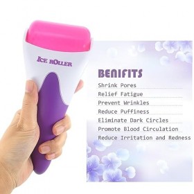 Rouleau à glace pour le visage, les yeux et le corps entier - Outil de soins de la peau pour soulager la migraine et la circu
