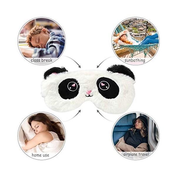 Fascigirl Sleep Mask Fashion Cute Cartoon Plush Elastic Band Eye Mask Eye Sleeping Cover