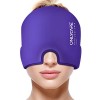 ONLYCARE Migraine Cap Bonnet migraine poche de glace, Poche de glace en gel, Migraine Masque de glace anti migraine Bonnet ra