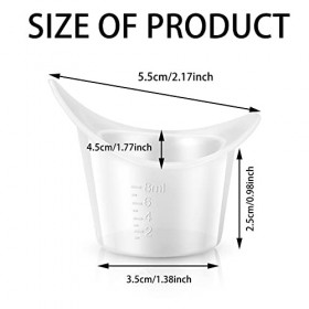 YEAJOIN Lot de 13 verres en silicone pour laver les yeux et nettoyer les yeux fatigués