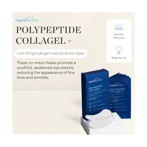 Hydropeptide Polypeptide Collagel Plus Line Lifting Hydrogel Mask For Eye For Unisex 8 Pc Treatment