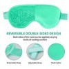 2PACK Gel Beads Eye Mask + Silk Sleep Mask, Hot/Cold Eye Mask Ice Relax & Massage Eye Mask for Puffy Eyes, Adjustable Stra...