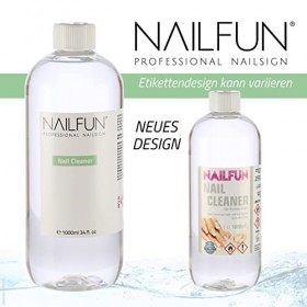 NAILFUN Nail Cleaner 1 litre isopropanol - 1000ml + 1000 comprimés 2 rouleaux de 500 pièces 