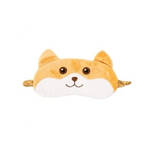 Nayothecorgi- Masque de sommeil avec coussinet de gel de refroidissement Happy jaune