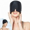 Chapeau anti-migraine portable pour soulager les maux de tête – Masque de migraine Trechable en gel pour maux de tête – Yeux 