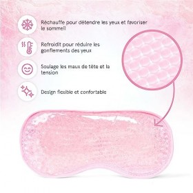 Grace and Stella - Masque de Nuit avec Billes de Gel Froid/Chaud,&nbsp; Masque Yeux Froid, Masque Chauffant Yeux, Anti Cerne, Anti