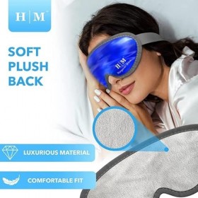 Masque Yeux Froid et Chaud en Gel – Masque Yeux Premium Réutilisable – Masque Chauffant Yeux Aide à Apaiser les Visages Bouff