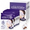 ZHENYEMEI Lot de 16 masques pour les yeux à la vapeur, auto-chauffants, masque chauffant jetable pour les yeux secs, fatigue,