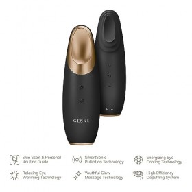 GESKE | SmartAppGuided™ Warm & Cool Eye Energizer | 6 in 1 | Masseur oculaire | Masseur anti-cernes | Supprimer les poches so
