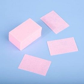 Euvoym Lot de 550 lingettes roses non pelucheuses pour ongles en acrylique et gel UV