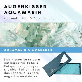 Lapis Vitalis Coussin pour les yeux Aigue-marine