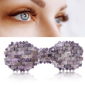 Jadestone Eye Pad Mask, Amethyst Anti-Aging Facial Sleeping Eye Mask Beauté Soins de la Peau pour les Yeux Gonflés Cernes Soi