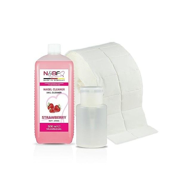 ongles Cleaner Fraise 570 ml + zelletten + Disp White