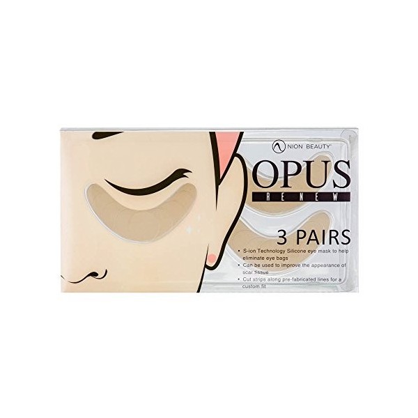 NION Beauty Opus Renew Masque de traitement pour les yeux pour cernes et yeux gonflés Transparent