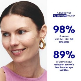 WRINKLES SCHMINKLES,Kit de lissage des yeux avec coussinets anti-rides,Réduit les patchs doie, les yeux gonflés et les cerne