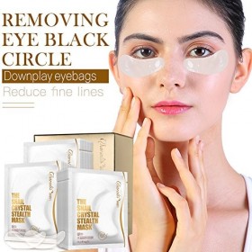 30 Paires Yeux Masque Escargot Mucus Extrait cache-oeil pour les Yeux Bouffis, les Cernes Sombres Hydratant Anti-rides Plein 