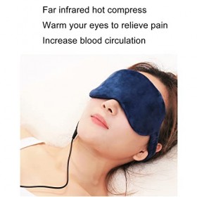 Lunettes Thermiques ChaufféEs éLectriquement, Masque Chauffant pour les Yeux, Masque Chauffant pour les Yeux contre la BléPha