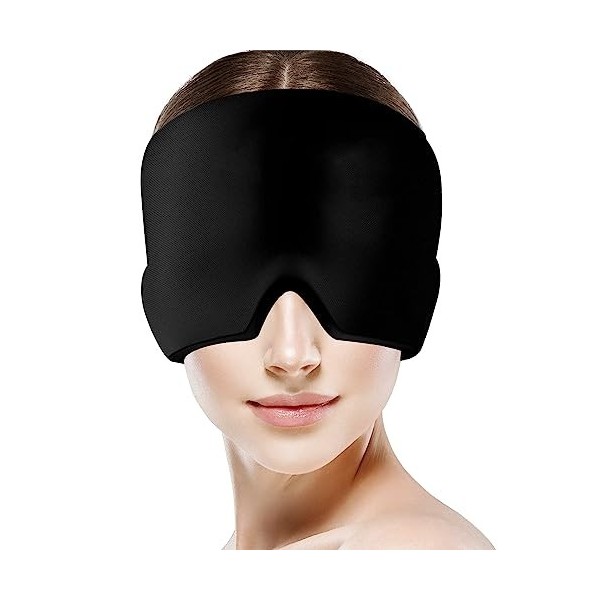 Bonnet de migraine, masque de migraine, casquette en gel rafraîchissant, masque de migraine, bonnet extensible pour maux de t