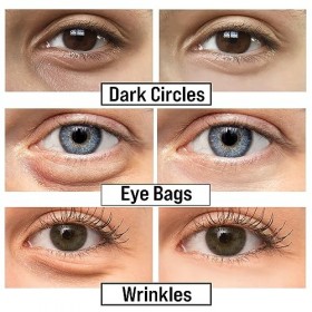 TINTARK Masque éclaircissant Sirius Bright Star Powered - Patchs pour les yeux hydrogel - Réduit les rides - Yeux gonflés et 