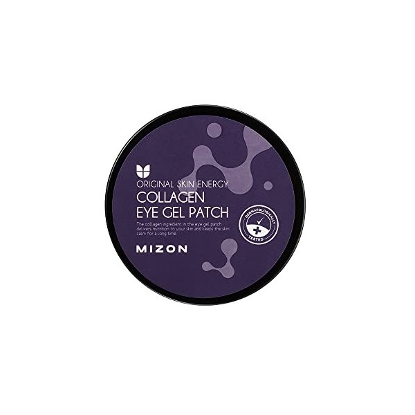 [Mizon] Patch en Gel pour les yeux au Collagène, Collagène marin, patch pour les yeux gonflés, cernes, poches sous les yeux, 