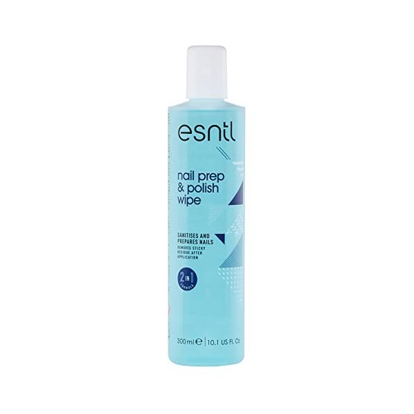 ESNTL Nail Prep & Polish Wipe | 300ml | Formule à double usage | Préparez vos ongles pour les gels, puis polissez-les pour un